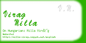 virag milla business card